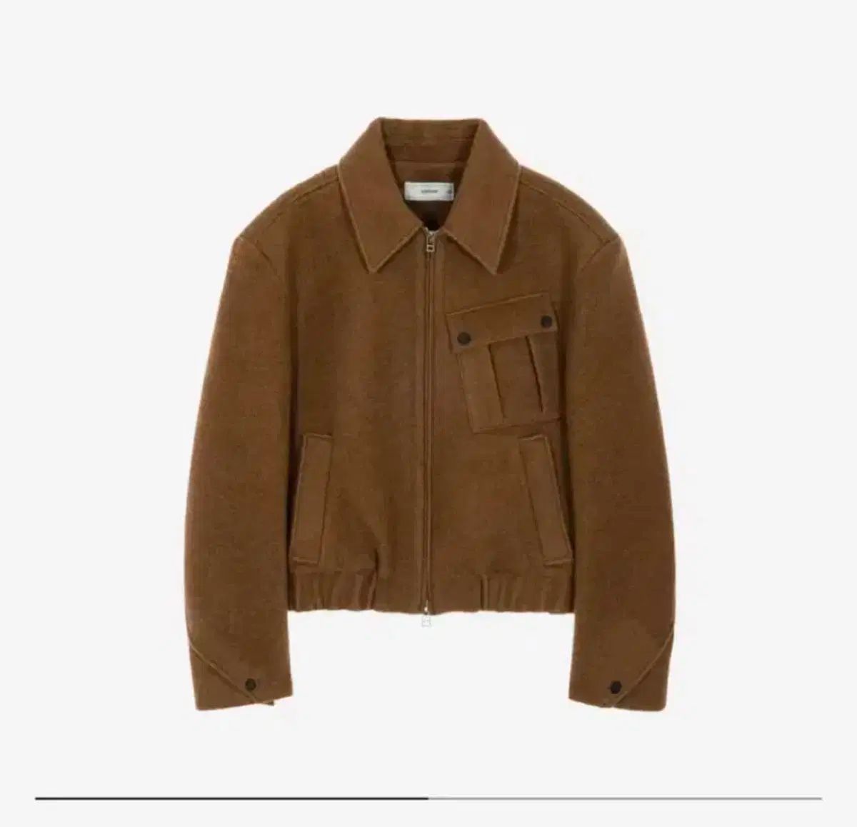 クルックド テクスチャ ジャケット メイプル ブラウン 2 サイズ