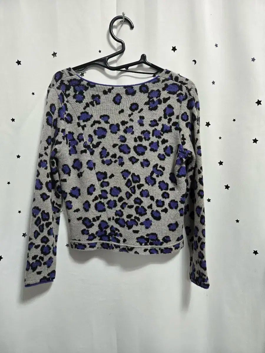 SJSJ ヒョウ柄 パータン グレー PURPLE パープル 82