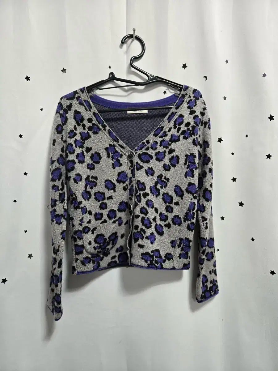 SJSJ ヒョウ柄 パータン グレー PURPLE パープル 82