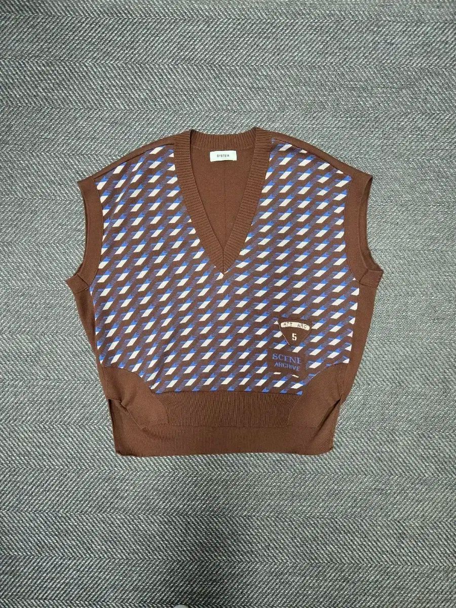 ハンサム SYSTEM 22 ss ブランドのブラウン COLOR パータン ニット スポーツブラ