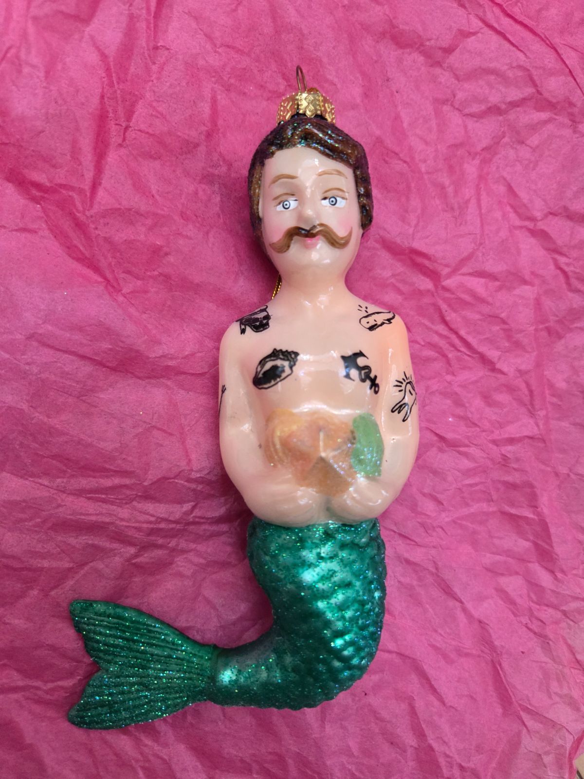 アスティエオーナメント　タトゥー人魚オーナメント アスティエオーナメント タトゥー人魚オーナメント