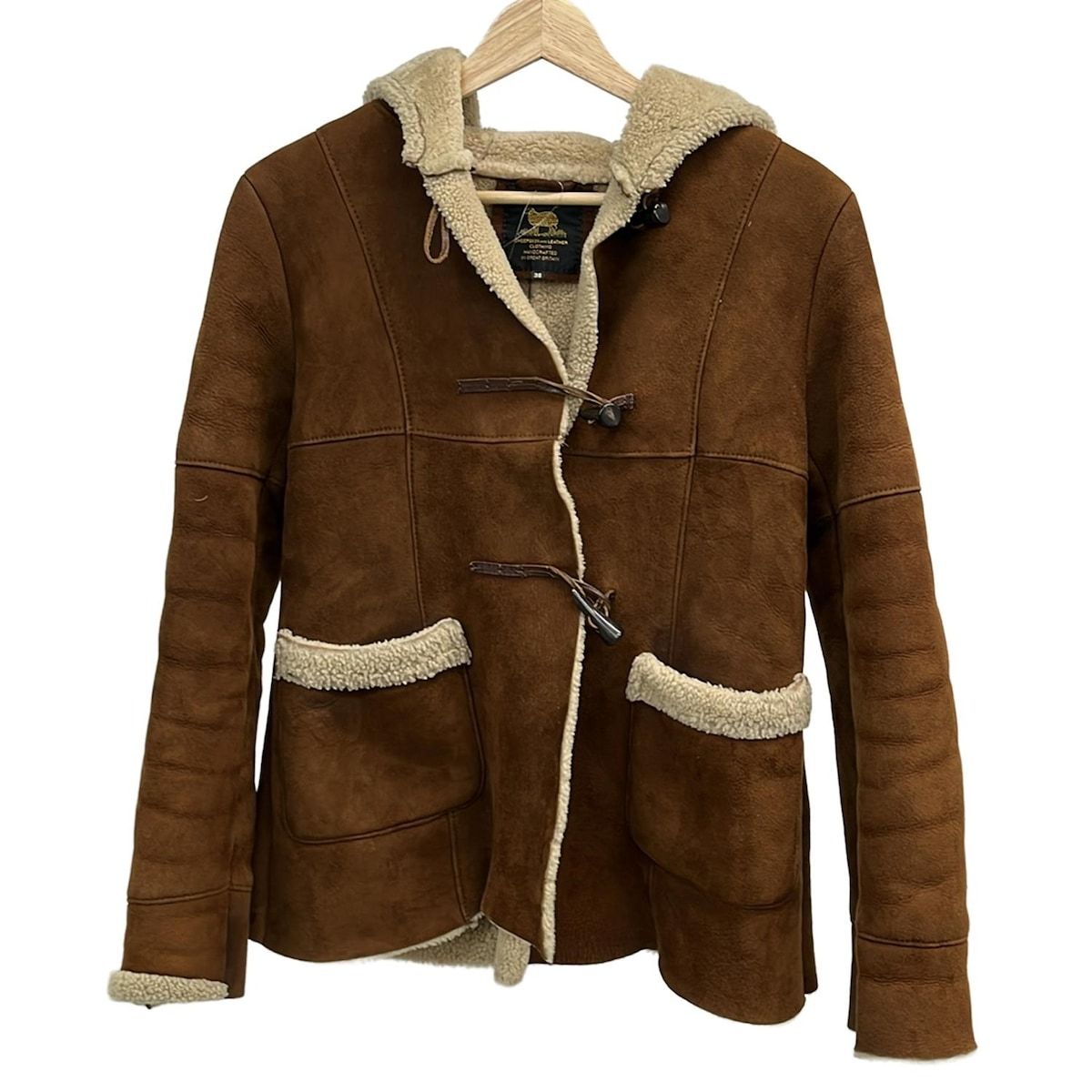 OWEN BARRY オーウェンバリー ダッフルコート サイズ36 S レディース - ダークブラウン 長袖 ムートン 秋 冬