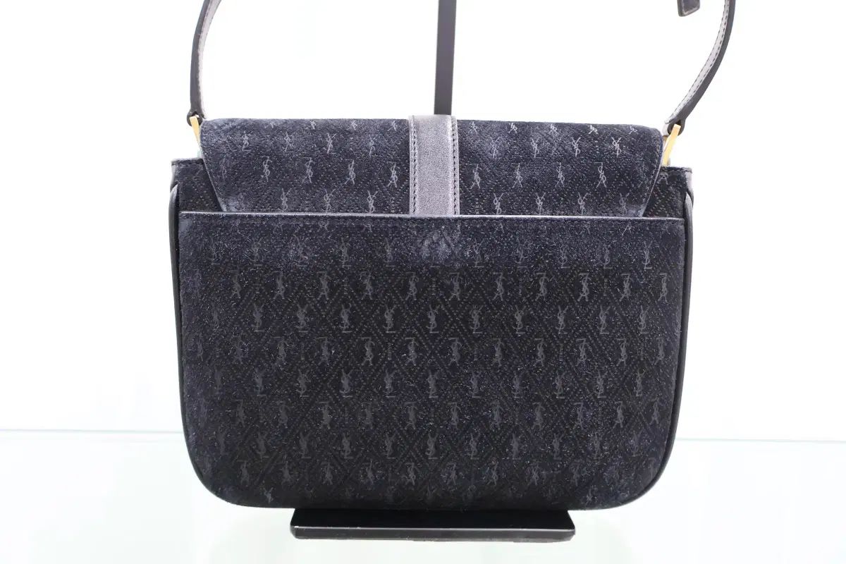 Saint Laurent サンローラン モノグラム スモール ツアーベルベット サッチェル クロス ショルダーバッグ ブラック 568604 デパート