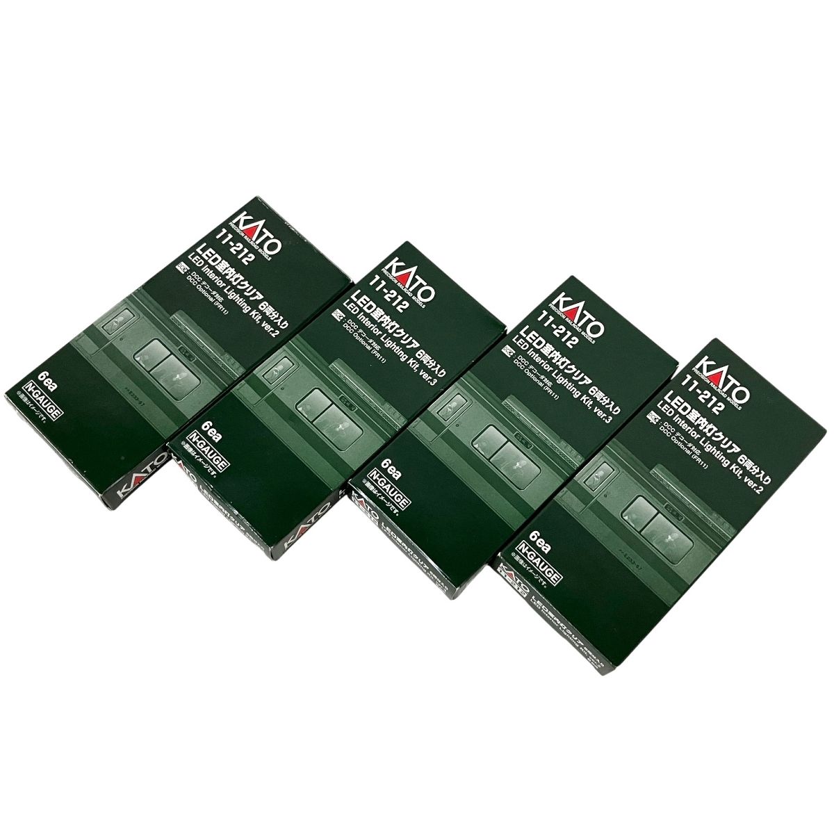 KATO 11 212 LED室内灯クリア 6両分 4点セット トミックス 鉄道模型 Nゲージ 良好