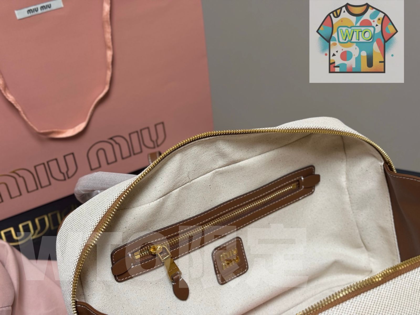  今日 miumiu ボウリングバッグ キャンバスオフィスバッグ -WTO輸入1 ショルダーバッグ ショルダーバッグ