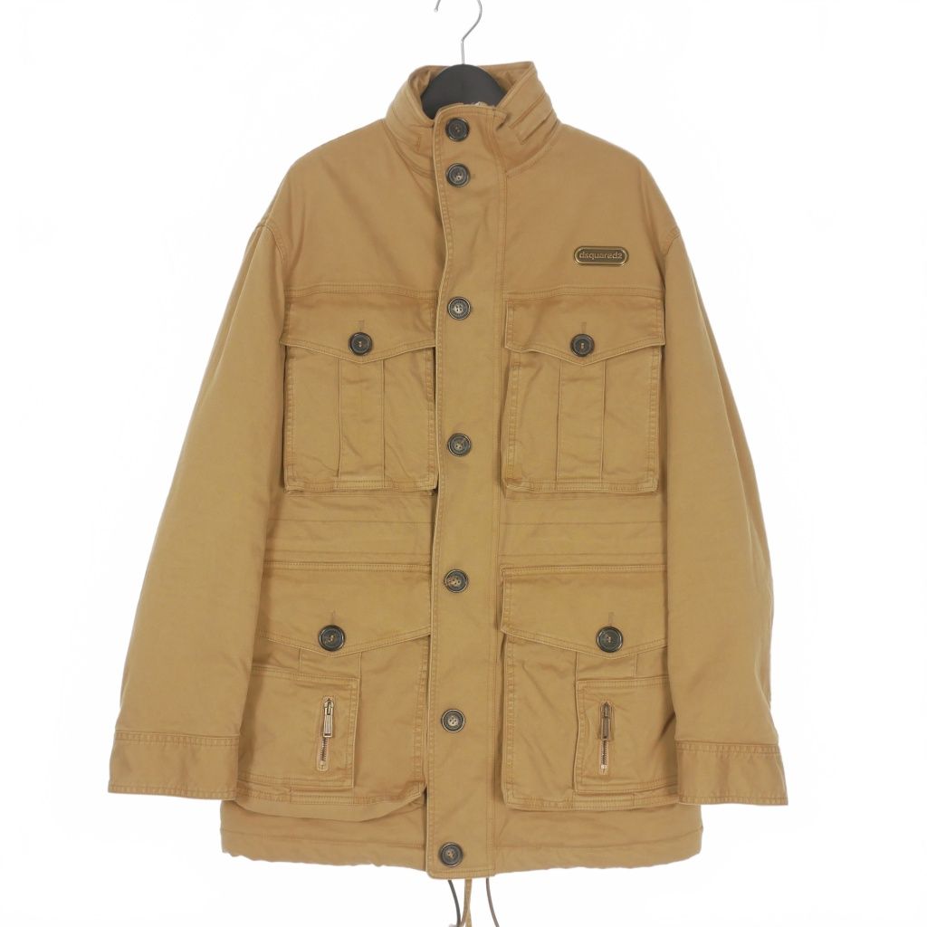 ディースクエアード 23 AW スポーツジャケット ミリタリーブルゾン 38 ベージュ 正規