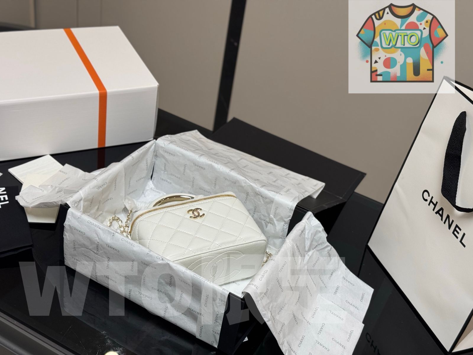  今日 Chanel ハンドル メイクボックス -WTO輸入1 ショルダーバッグ ショルダーバッグ