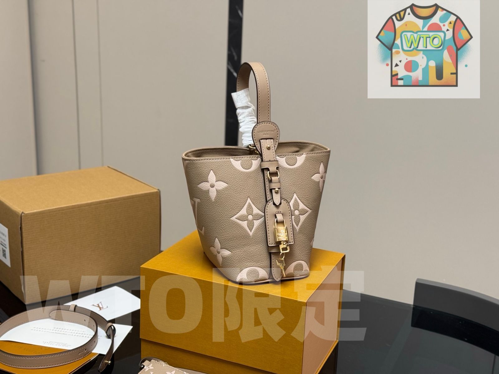 今日 LV ヴィンテージ バケットバッグ 18×17cm -WTO輸入1