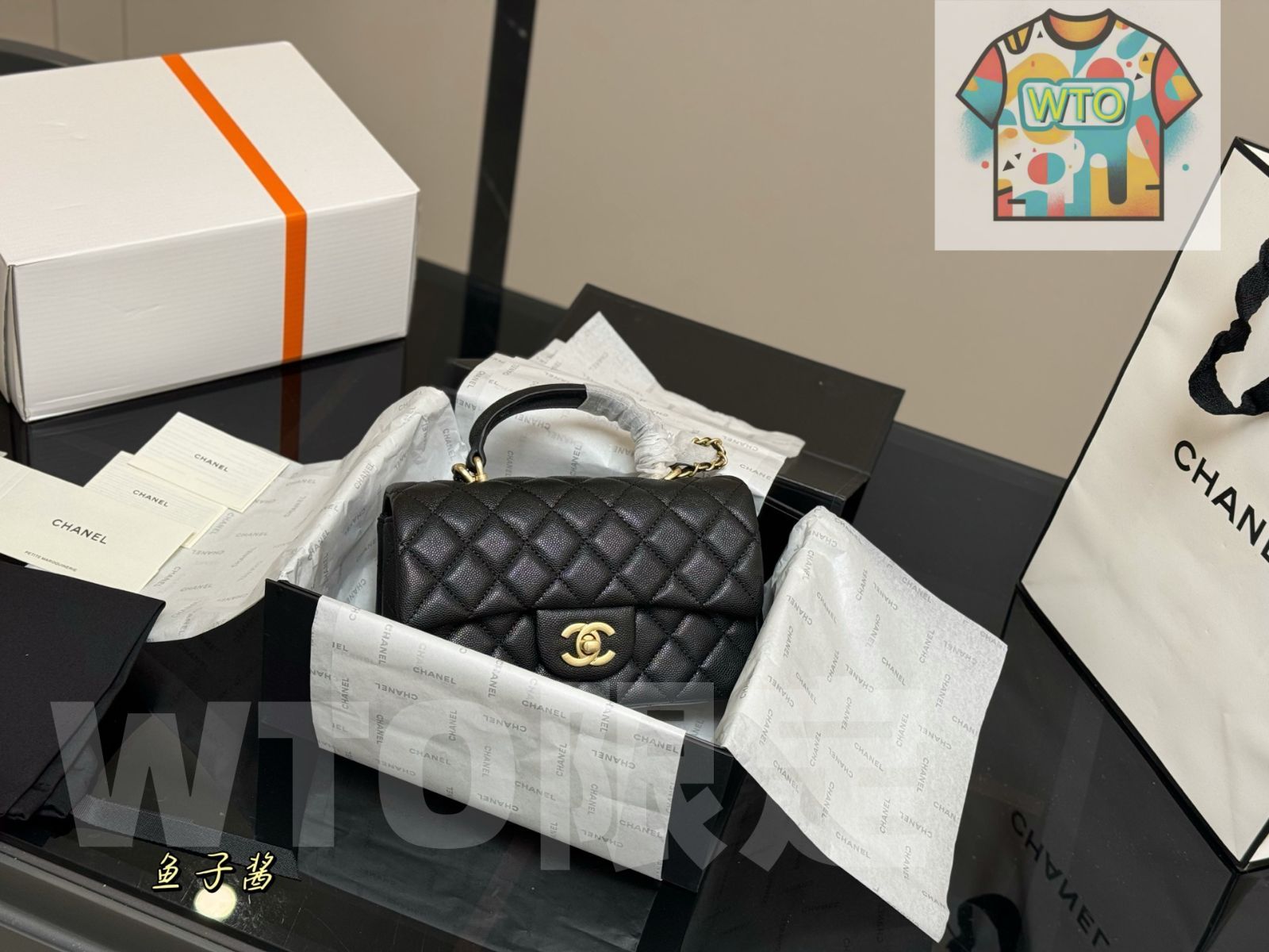 今日 Chanel mini CF handle バッグ 20×12cm -WTO輸入1