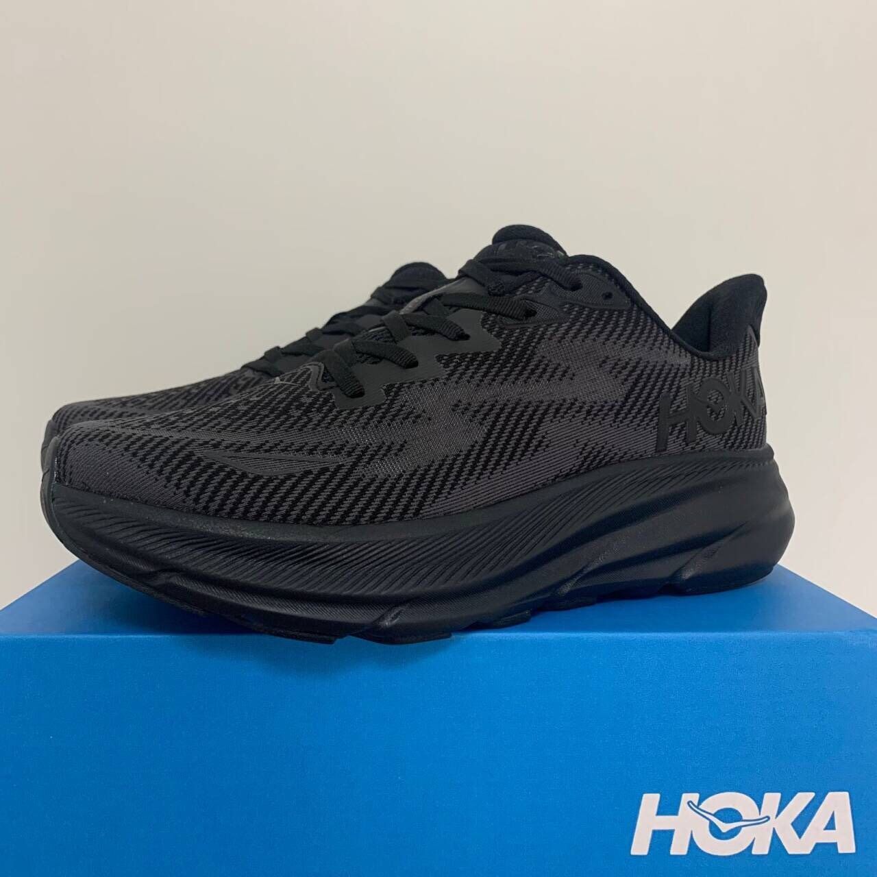 HOKA ONE ONE ホカ オネオネ CLIFTON 9 クリフトン 9 ジョギングシューズ ランニングシューズ 靴 スニーカー ブラック スポーツ