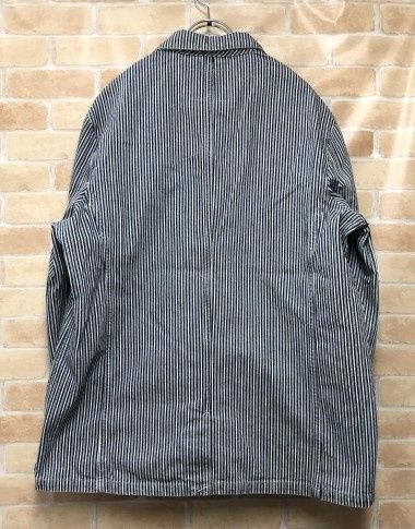 タグ有 LEVI S PREMIUM リーバイス ビッグE カバーオール ストライプ pc9-00110-0002 ネイビー XL 111440708