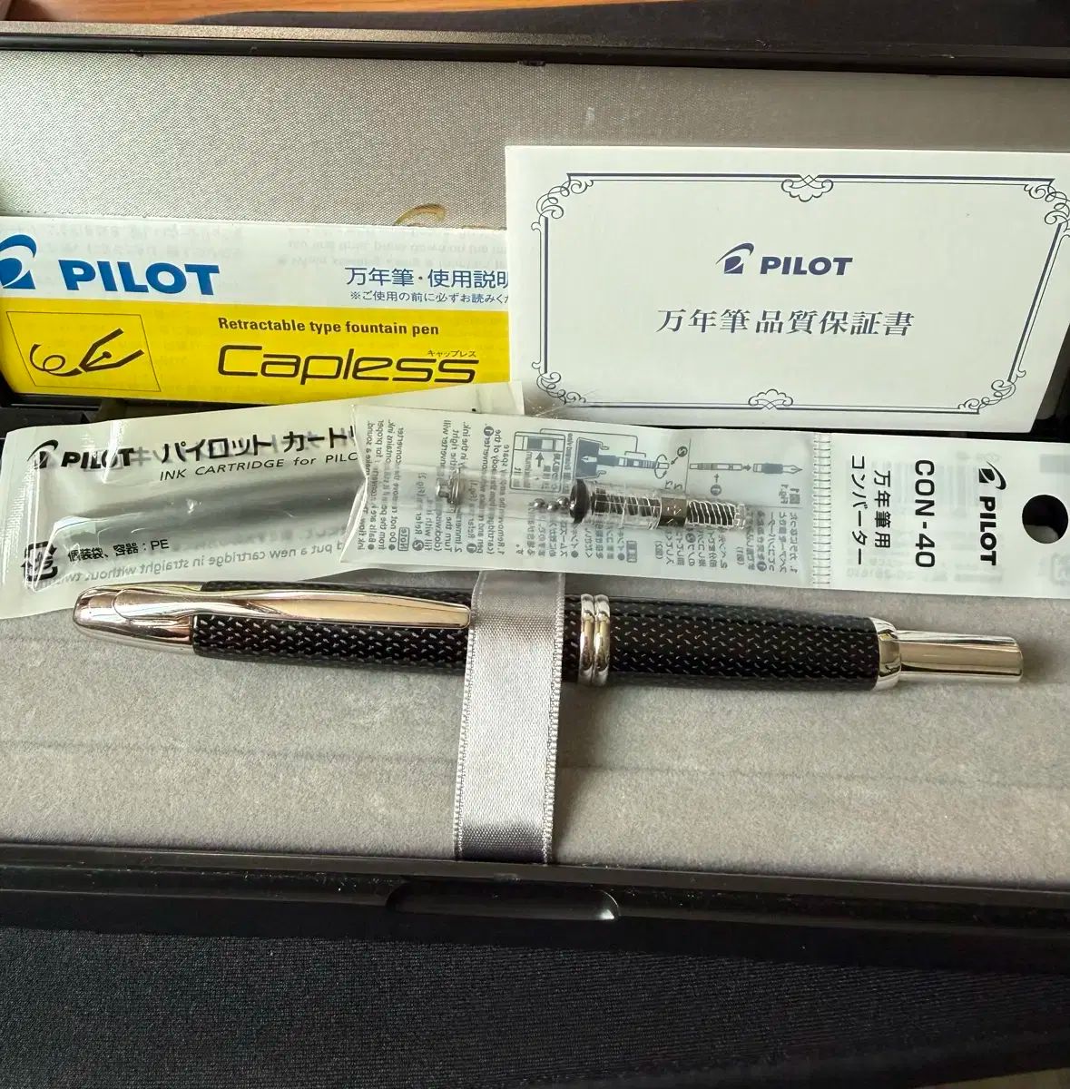 ファイルロット Capless カスリ万年筆