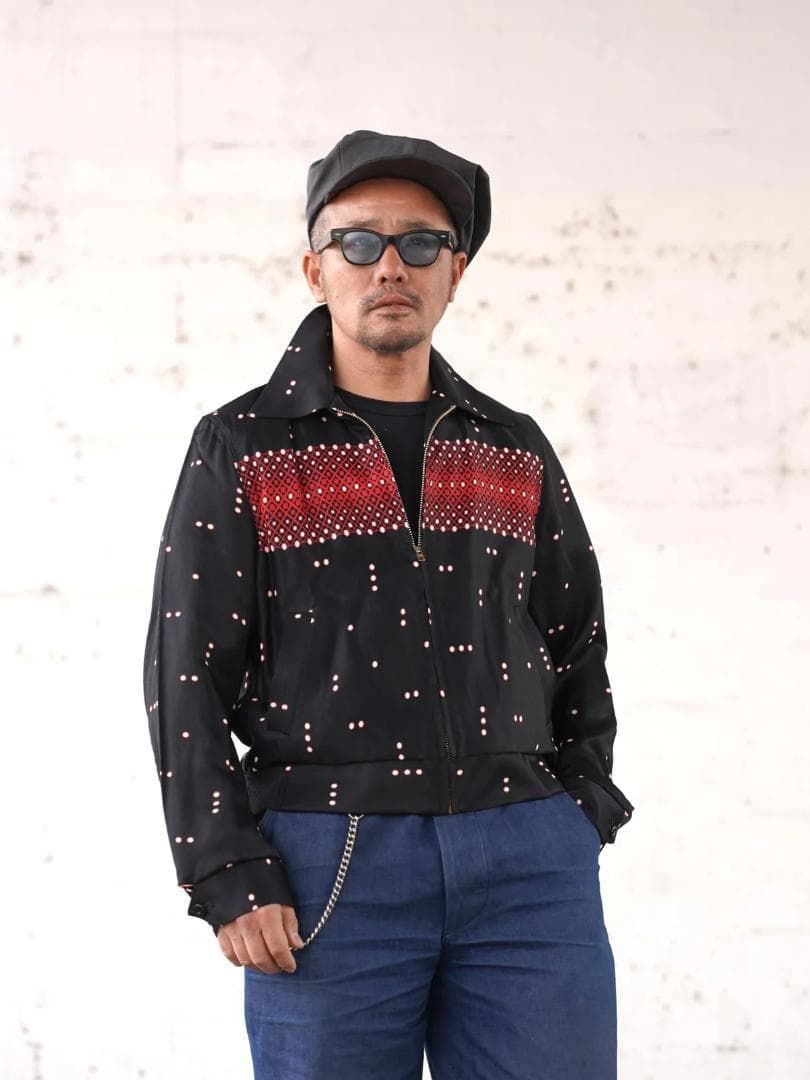 The GROOVIN HIGH絣ギャバジャン THE GROOVIN HIGH グルービンハイ 50's ギャバジンジャケット ギャバ