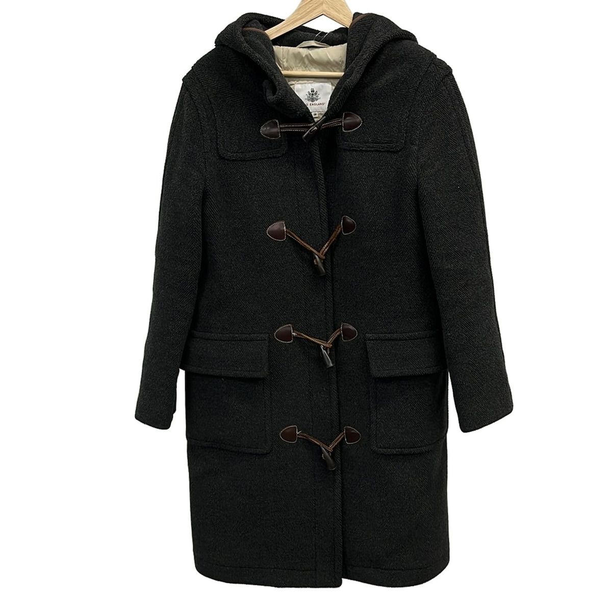 OLD ENGLAND イングランド ダッフルコート サイズ38 M レディース - グレー 長袖 中綿 冬