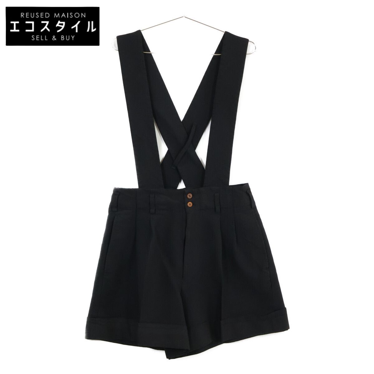 COMMEdesGARCONS コムデギャルソン ブラック GP-P004 サスペンダーパンツ XS