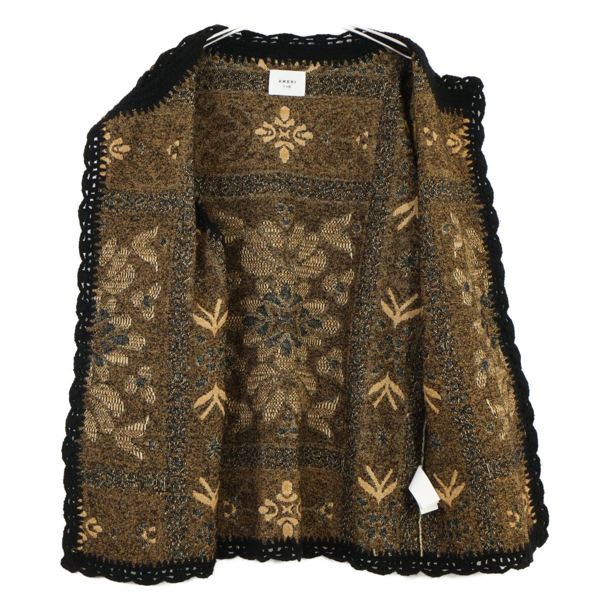 AMERI アメリヴィンテージ 0124206610310 ﾌﾞﾗｳﾝ×ﾌﾞﾗｯｸ ｳｰﾙ混 RUG