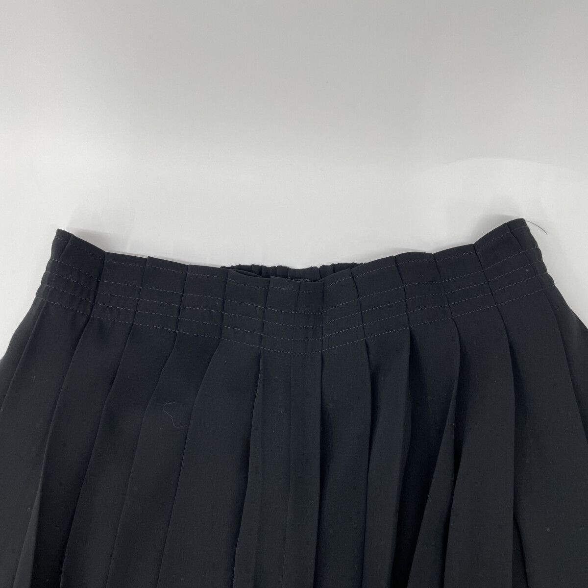  MM 6 エムエムシックス 19年 ﾌﾞﾗｯｸ ﾌﾟﾘｰﾂﾜｲﾄﾞﾊﾟﾝﾂ 38 その他 パンツ