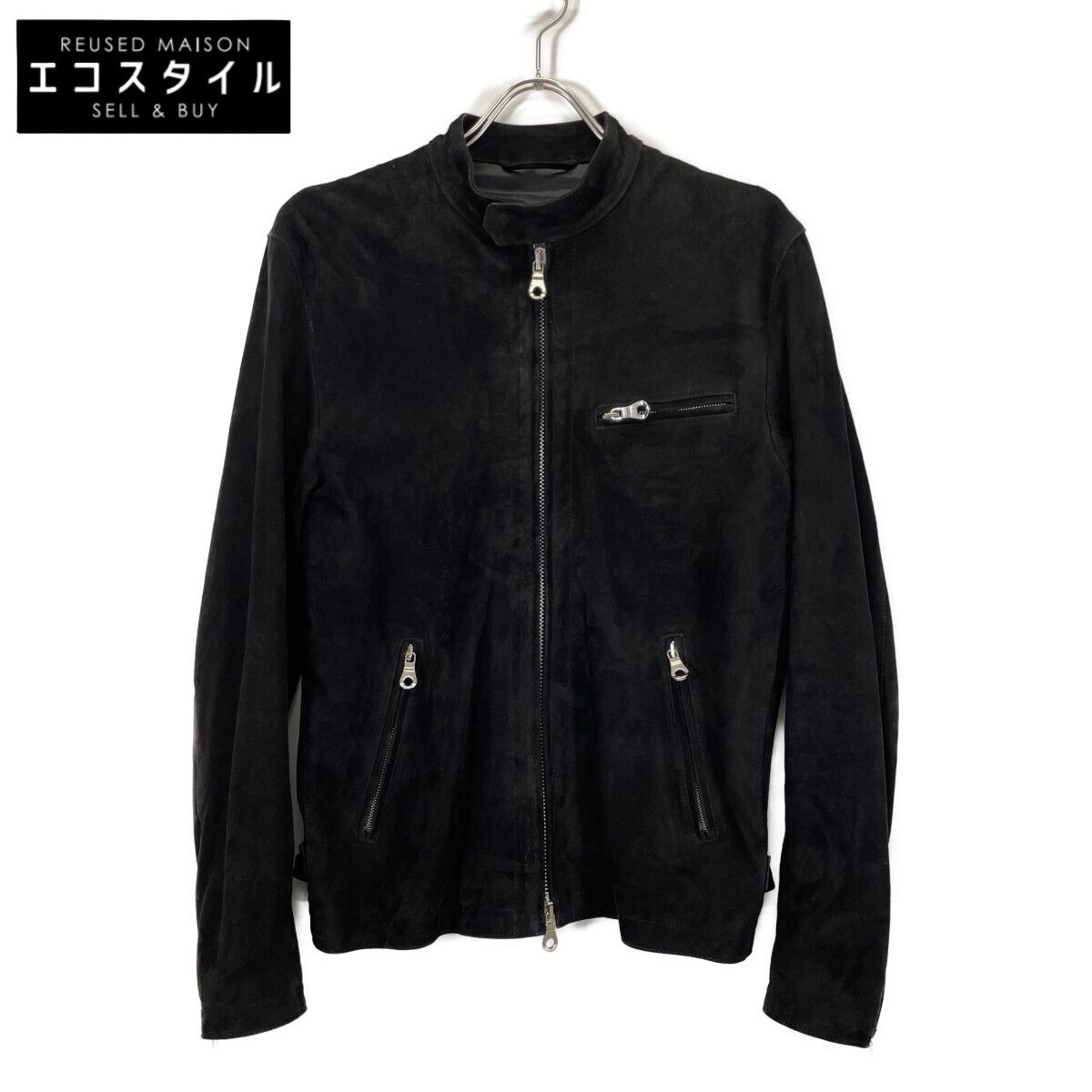 CINQUANTA ゴートスエードシングルライダースジャケット 46 H-502 wonderrex-ec_9264671741438