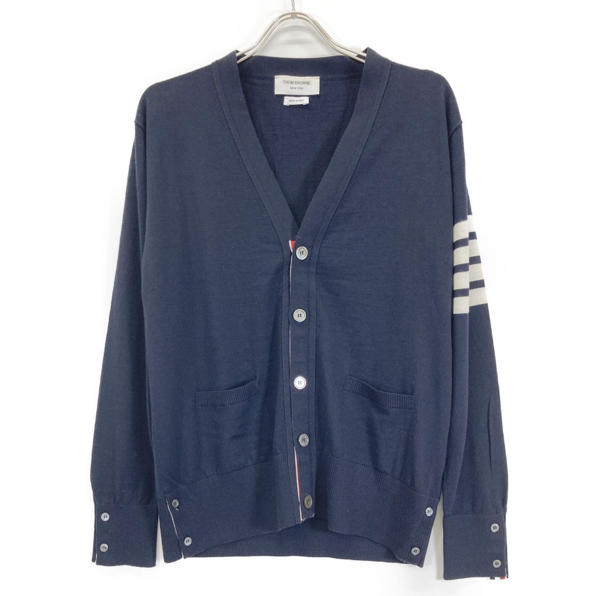 THOM BROWNE トムブラウン 【美品】MKC002A-00014415 ファインメリノ