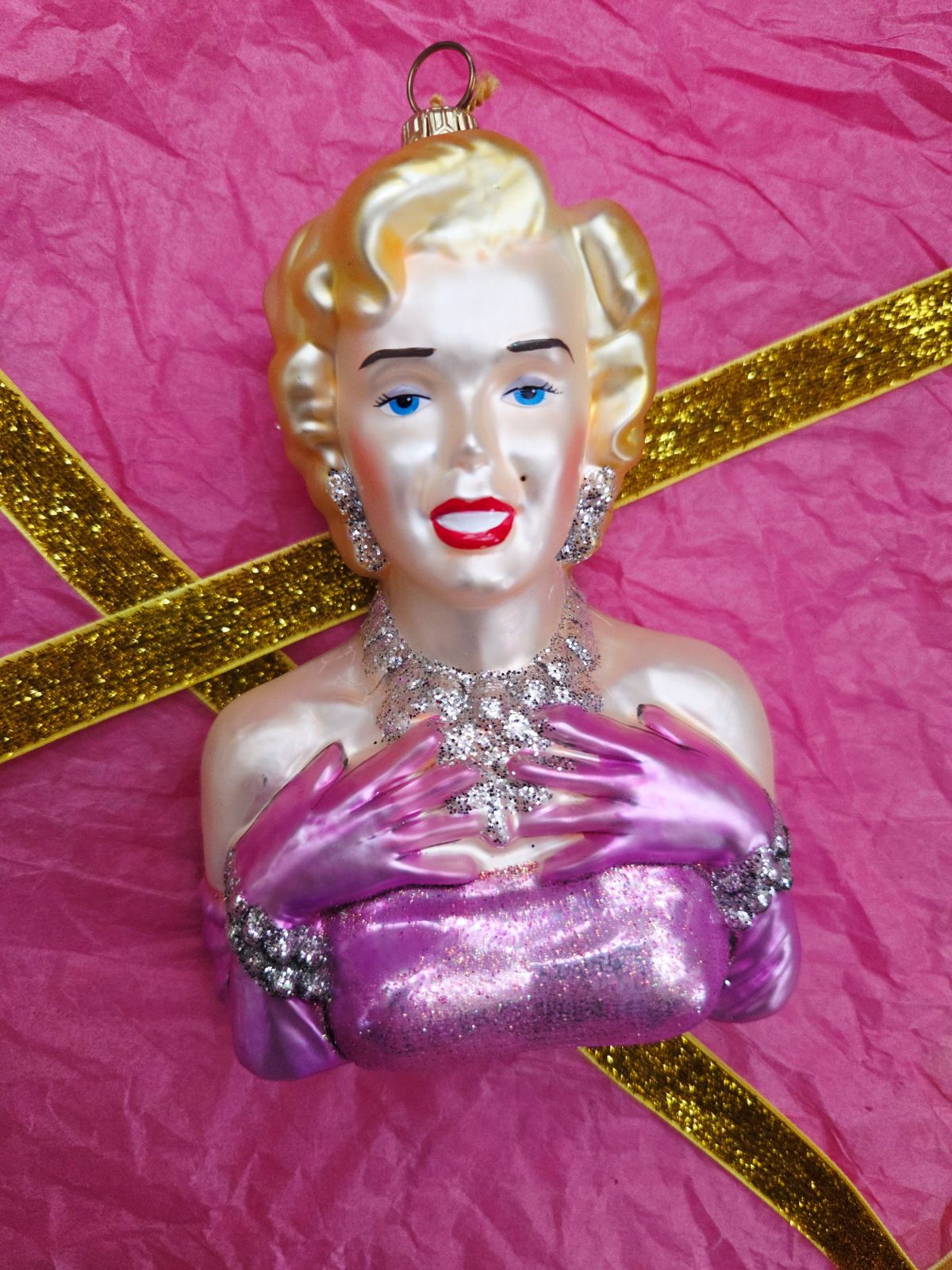 アスティエ マリリン モンロー ガラス オーナメント H.P.France WWW_SMP1DAWEKUDUS_SCH_ID