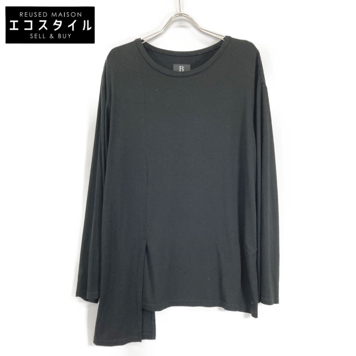 B Yohji Yamamoto ビーヨウジヤマモト NV-T71-970 アシメントリー L Sカットソー 2