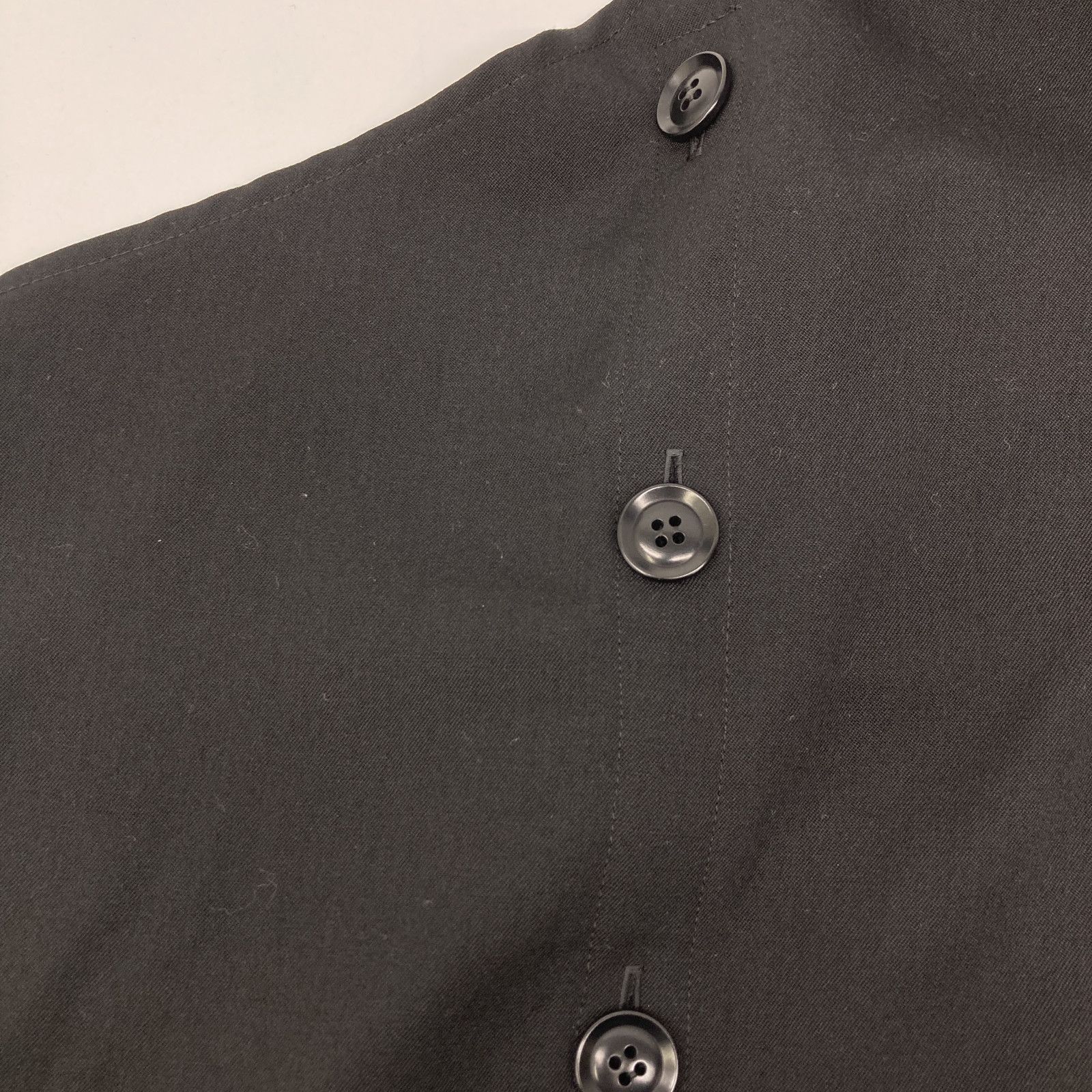  Y s ワイズ YQ-D 02-100 RIGHT FLAP BUTTON DRESS ウール ノースリーブ 2 その他 ワンピース