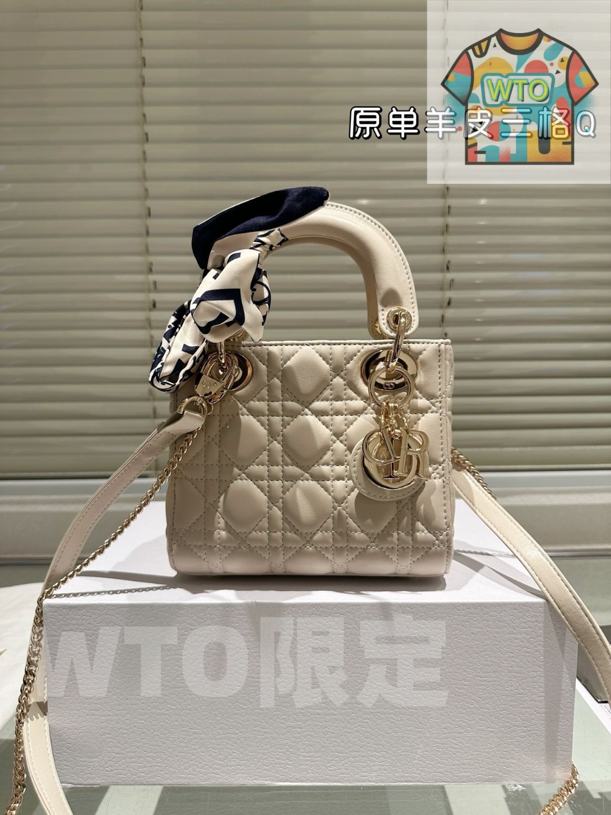 今日 Dior Lady Bag ディオール レディー バッグ 羊皮 WTO輸入