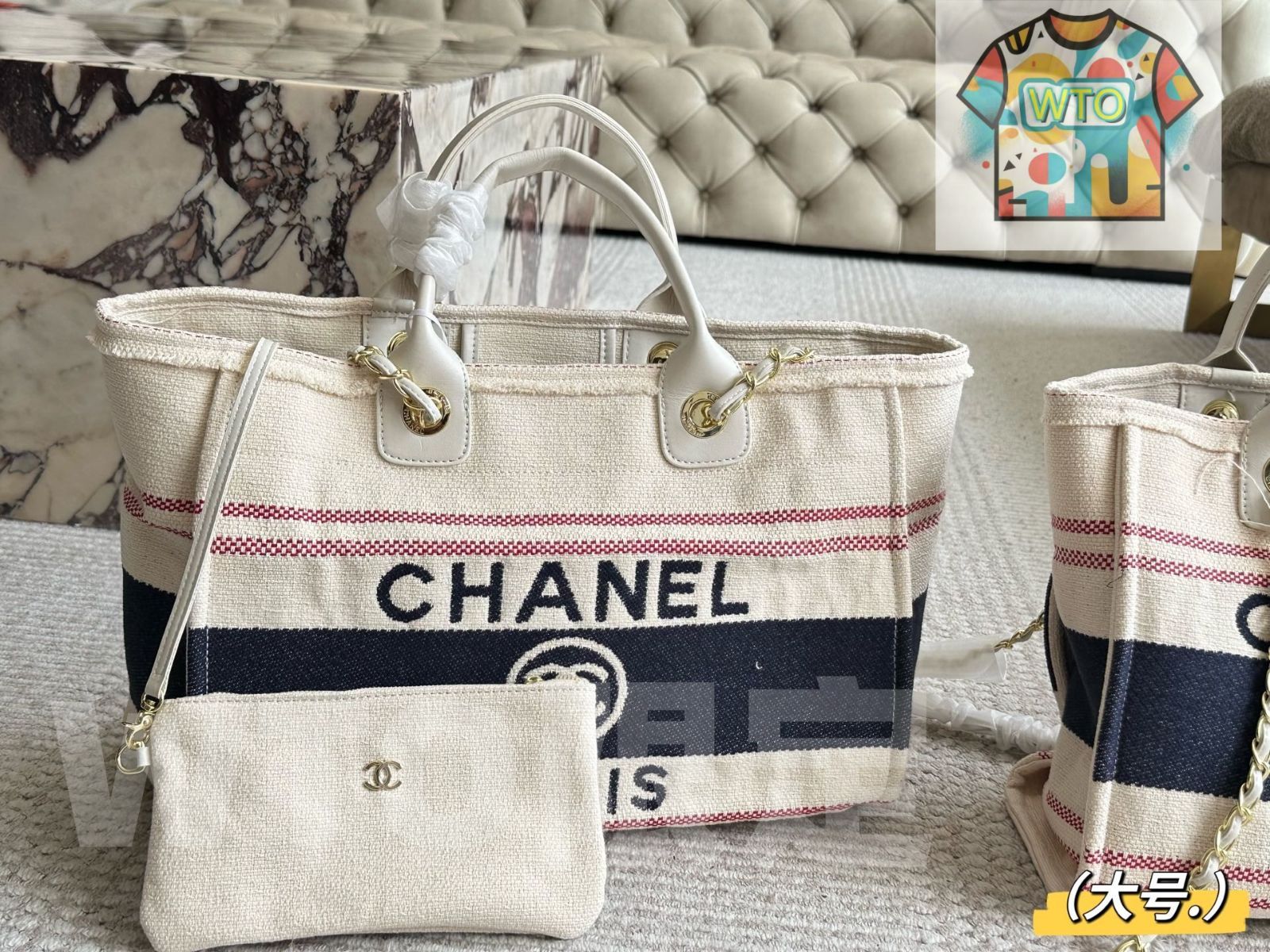  今日 Chanel 25 C Pre - Spring Resort Marseille and the Sea Beach Bag シャネル 早春リゾート マルセイユと海 ビーチバッグ-WTO輸入 ハンドバッグ バッグ