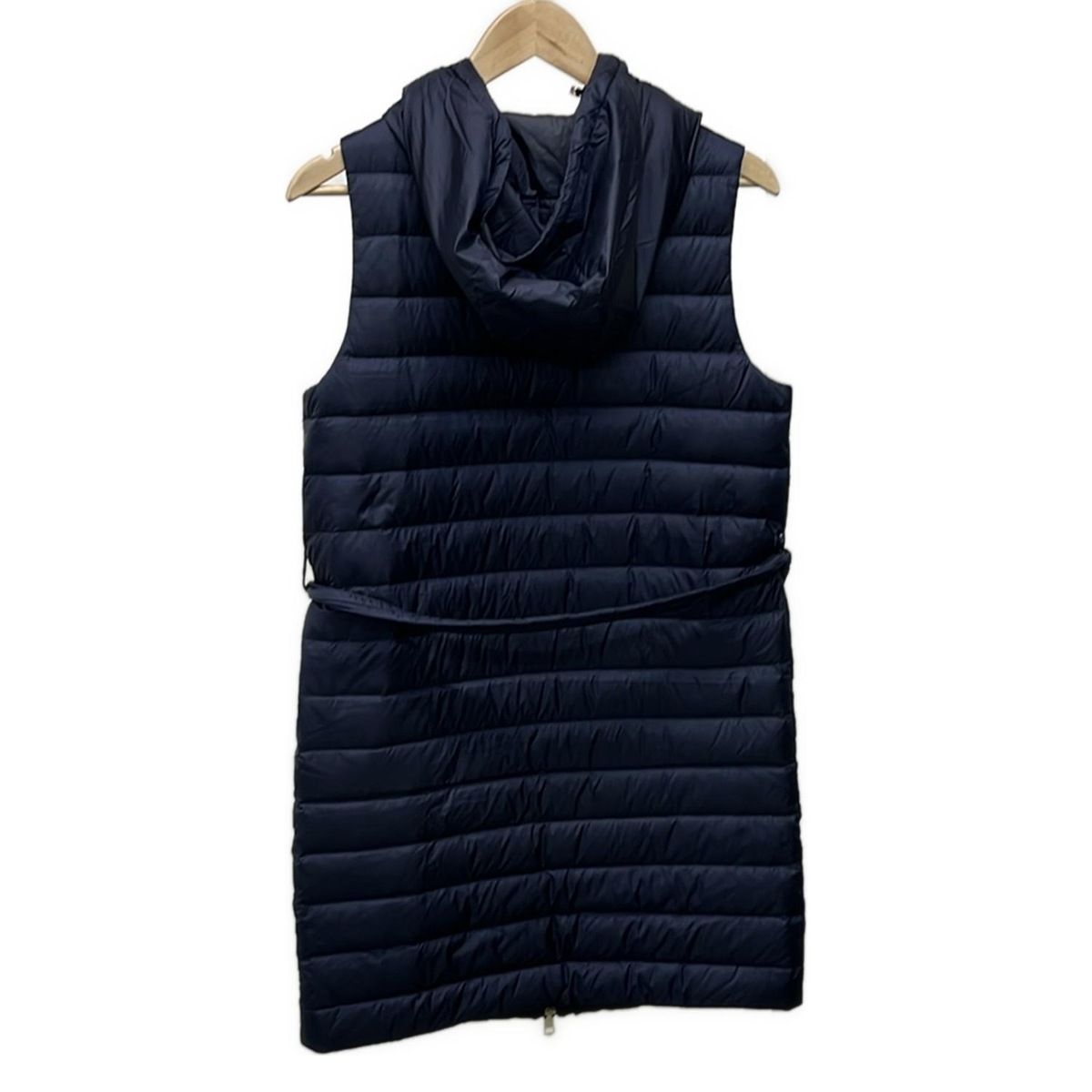 TOMMY HILFIGER トミーヒルフィガー ダウンベスト サイズXS レディース - ネイビー ジップアップ ロング丈 冬