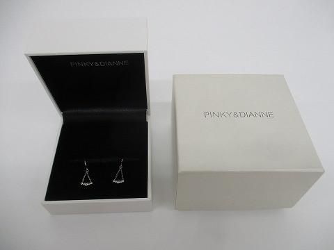 優 ピンキー&ダイアン Pinky-Dianne ホワイトトパーズ フックピアス K10WG レディース