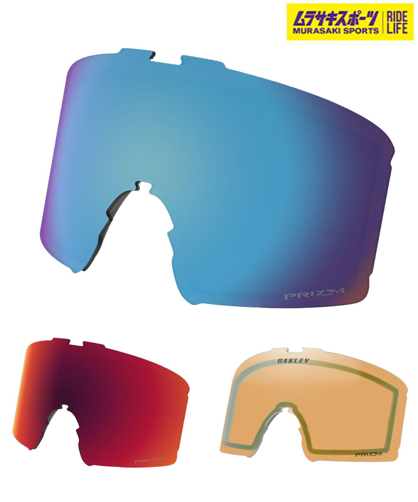 ムラスポ公式 スノーボード ゴーグル レンズ スペアレンズ OAKLEY オークリー LENS LINE MINERL ムラサキスポーツ 23-24モデル KK L21