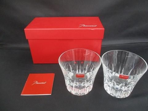 バカラ Baccarat ロックグラス タンブラー ペア 2客セット クリスタルガラス き 食器