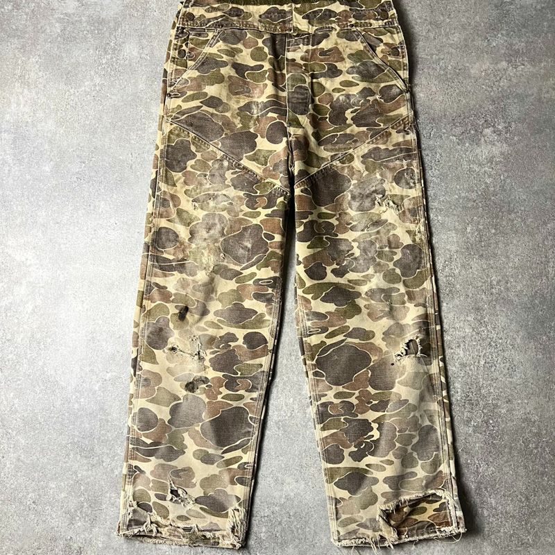 carharttカーハート 100周年 80s オーバーオール カモ ダブルニー