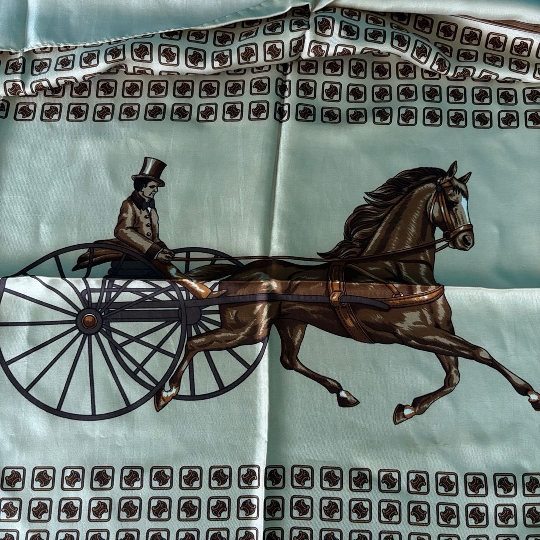 シルク 大判スカーフ