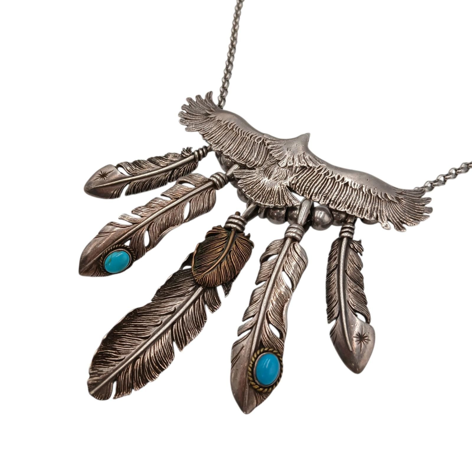 SAAD ネックレス イーグルフェザー シルバー925 メンズ