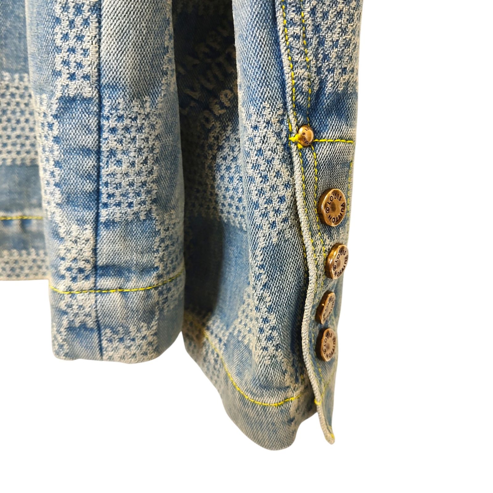 LOUIS VUITTON ルイ・ヴィトン 24SS Damier Collarless Denim Jacket