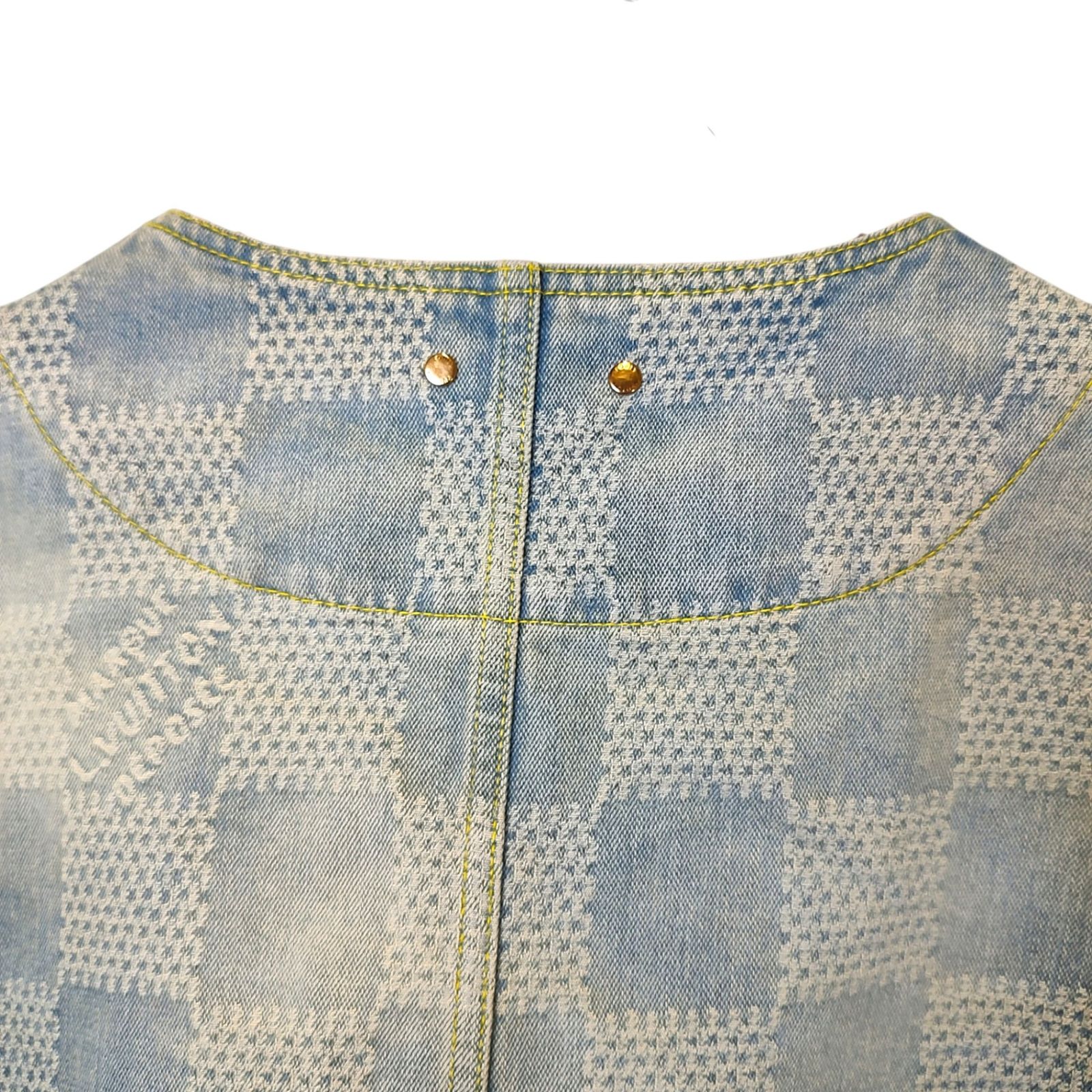 LOUIS VUITTON ルイ・ヴィトン 24SS Damier Collarless Denim Jacket