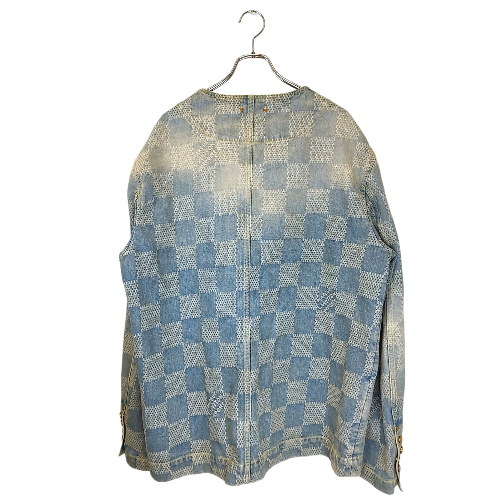 LOUIS VUITTON ルイ・ヴィトン 24SS Damier Collarless Denim Jacket