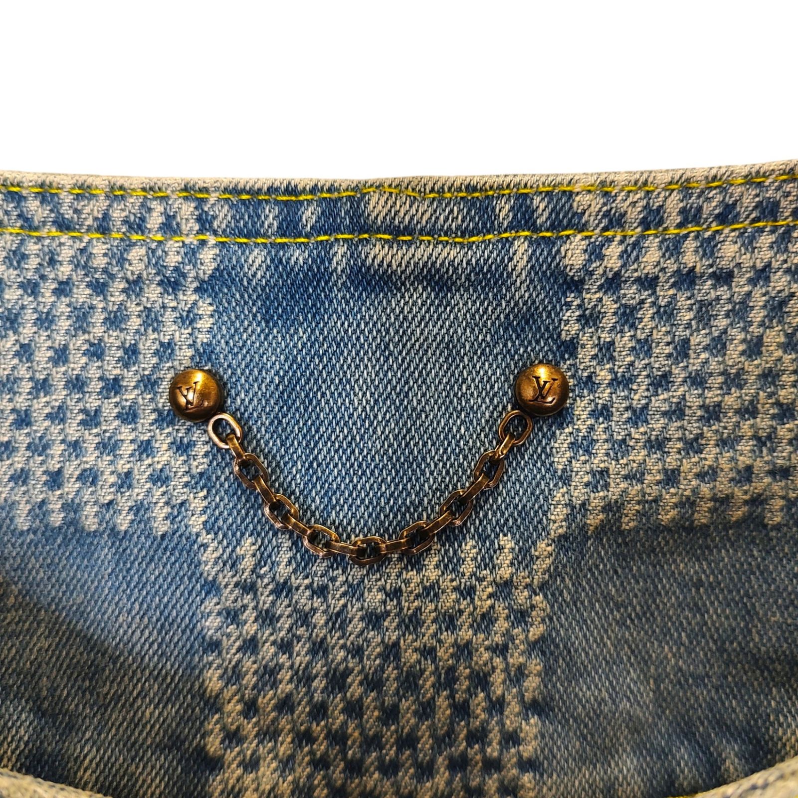 LOUIS VUITTON ルイ・ヴィトン 24SS Damier Collarless Denim Jacket