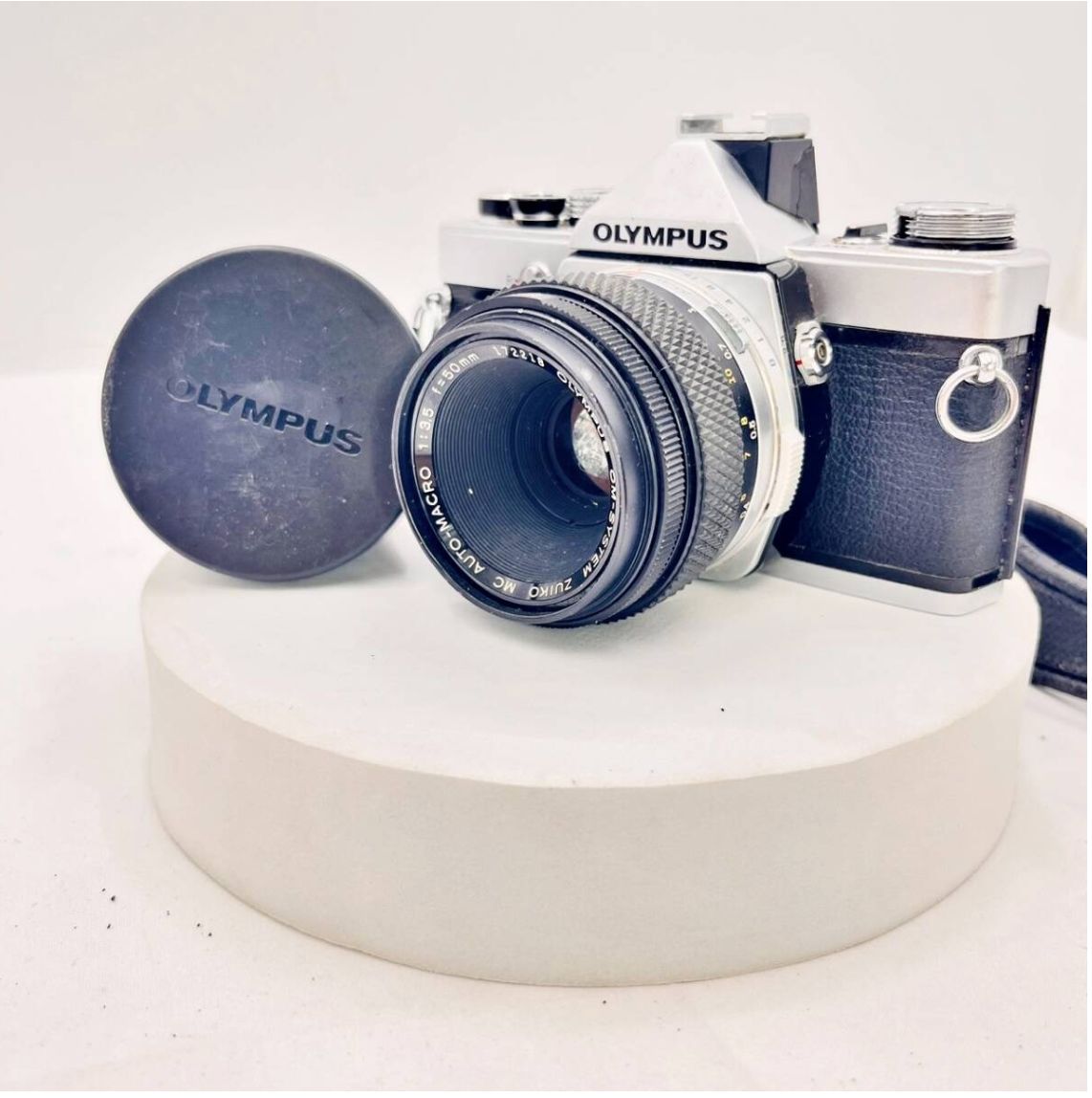 ジャンク 現状品 OLYMPUS OM-1N ZUIKO AUTO-MACRO 50mm F3.5 セット フィルムカメラ オリンパス 一眼レフ MADE IN JAPAN