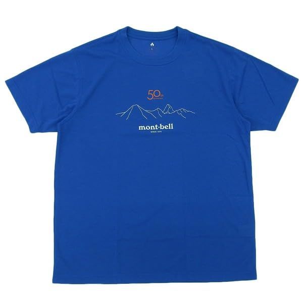 モンベル Tシャツ 半袖 メンズ レディース 50th WIC.T サミッツ 1114003 ブルー BL XS ブルー BL XS