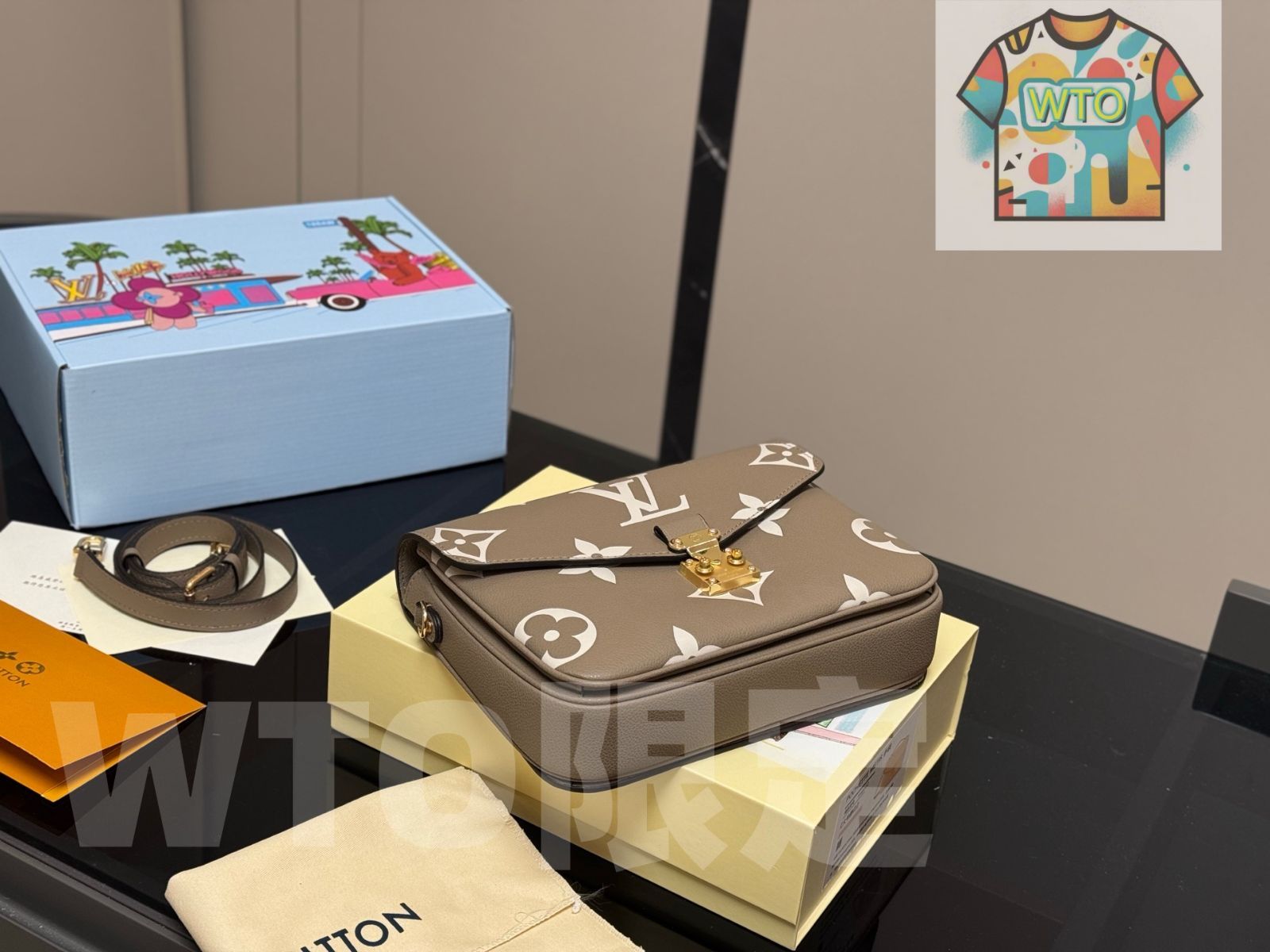 今日 LV 牛皮 クラシック メッセンジャーバッグ