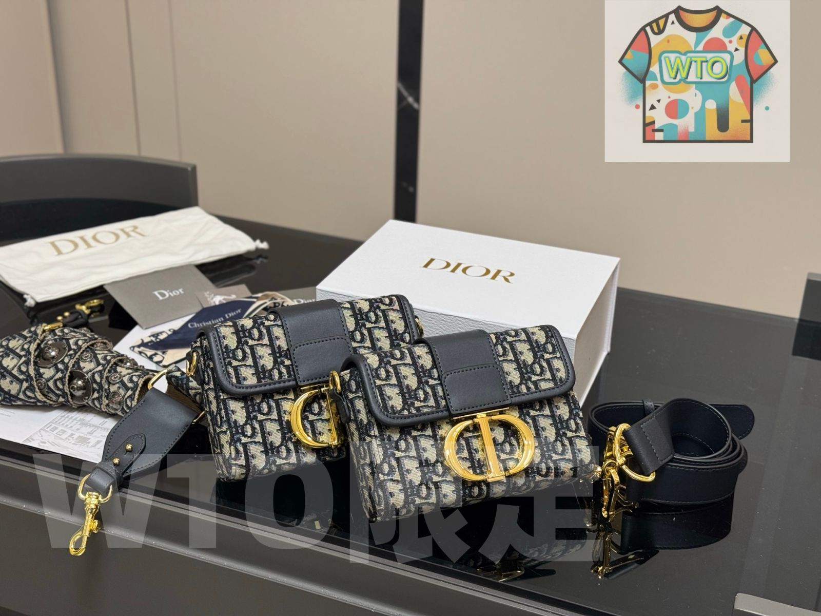 今日 Dior Mini Montaigne Old Flower Bag ミニモンタイニュ フラワーバッグ