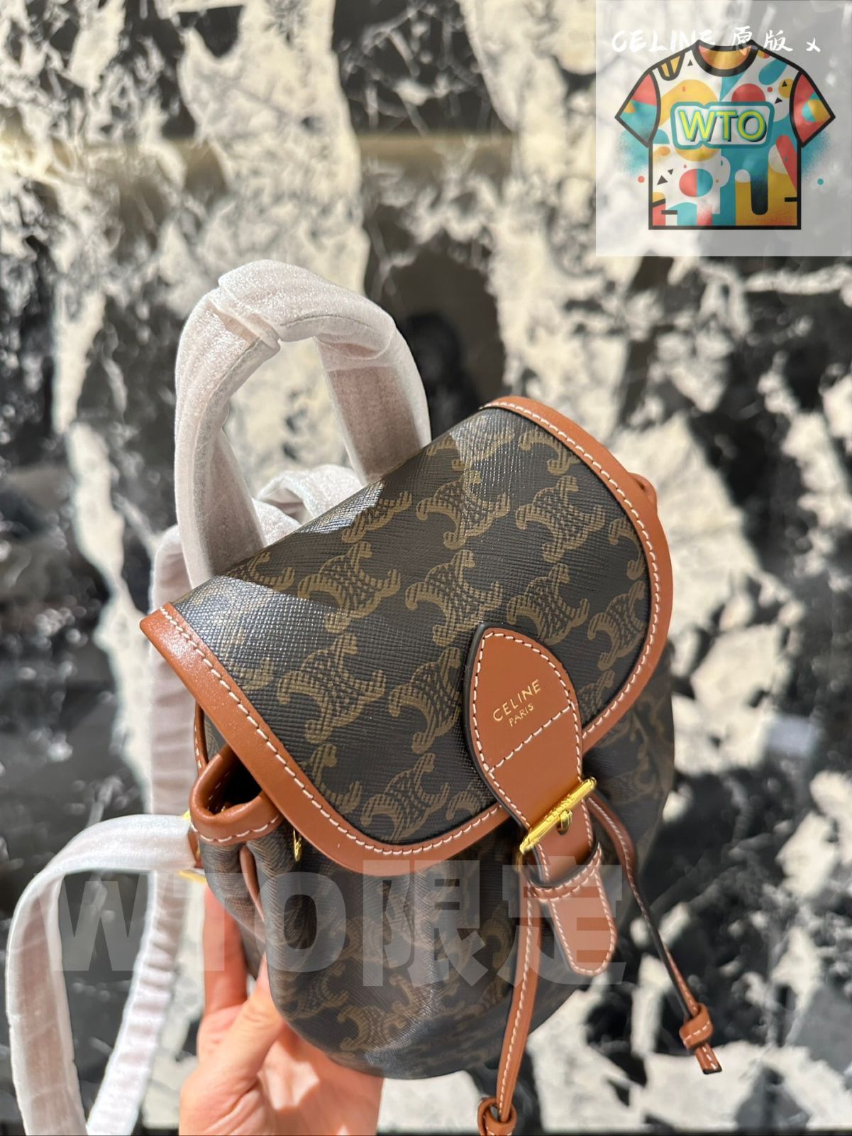 WTO通販 Celine ヴィンテージモチーフ mini リュックサック Celine Vintage Motif mini Backpack -WTO輸入-OGP41 GINKGOPHARMACY_COM