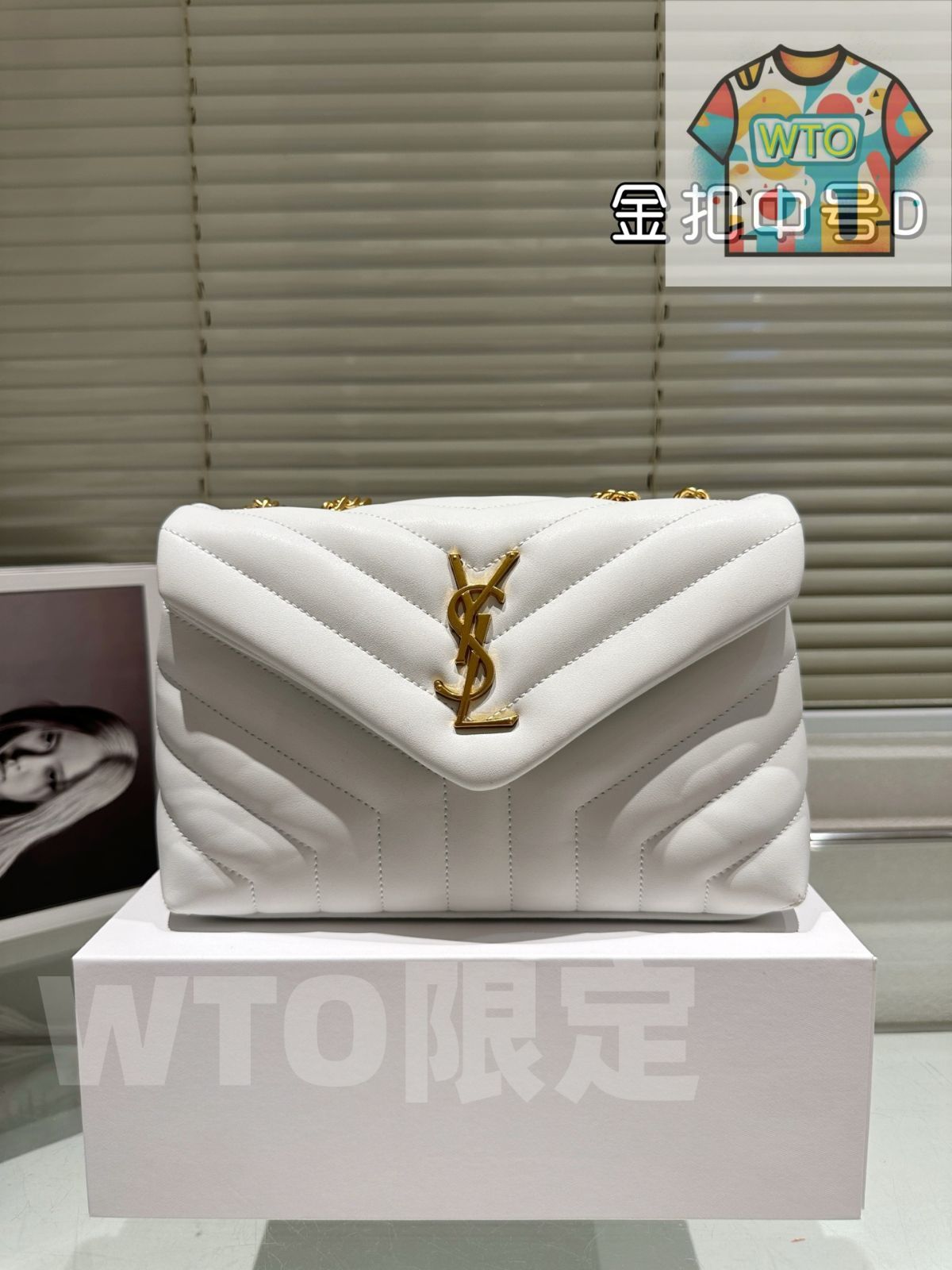 今日 Saint Laurent YSL 2025 早春 LouLou ハンドバッグ ミドル