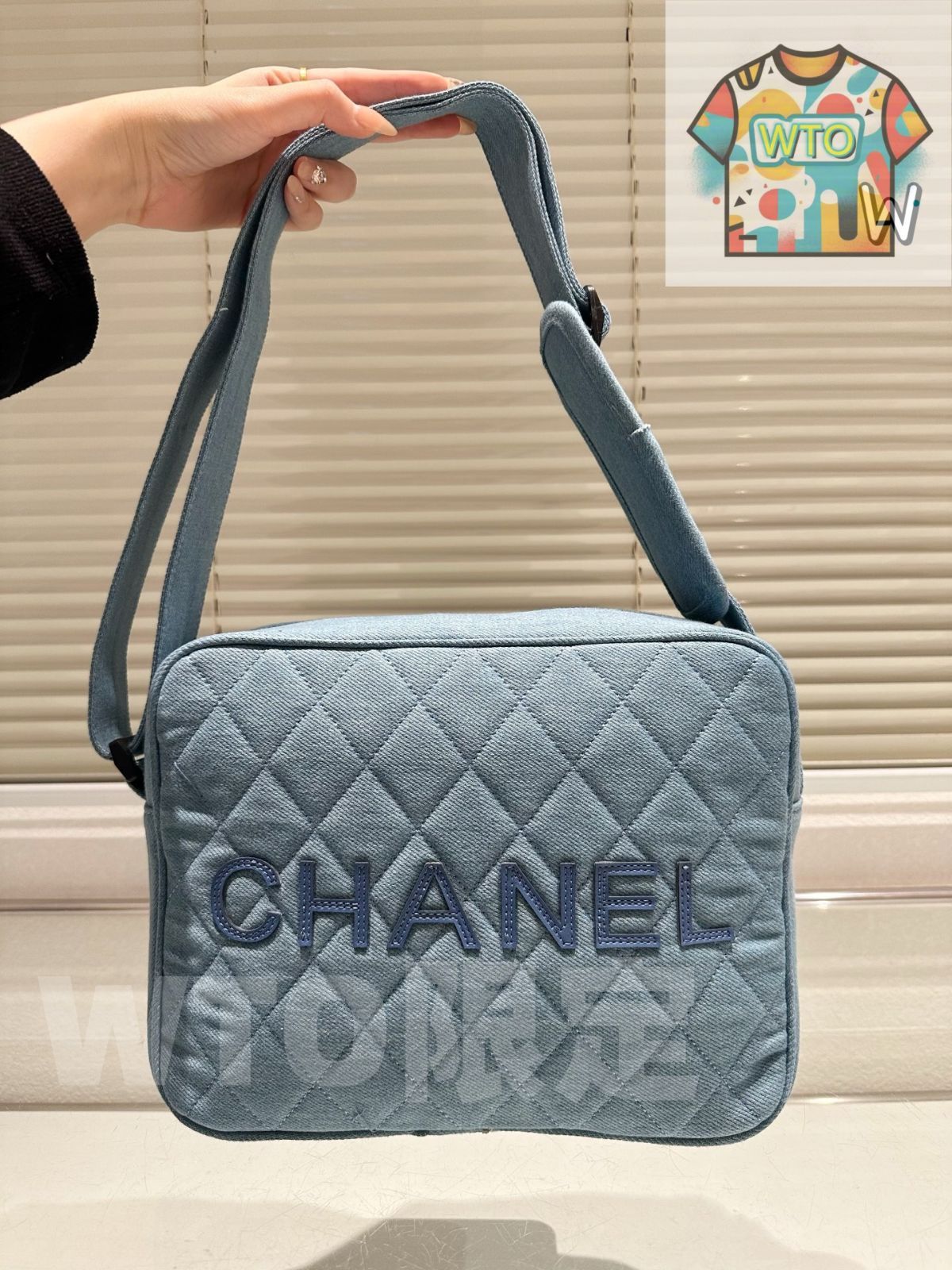 今日 Chanel ヴィンテージ フィットネスバッグ 帆布 ロゴ 26cm