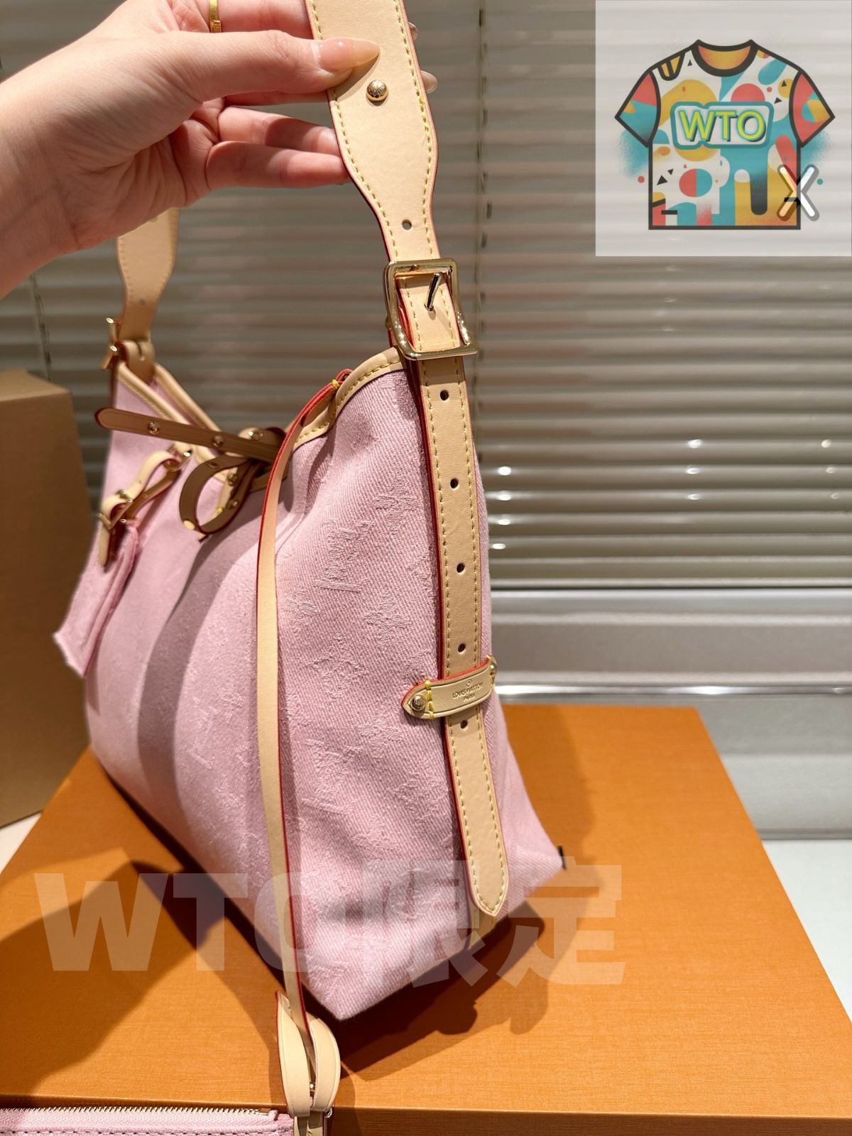  今日 LV Denim Carryall Bag デニム キャリオール バッグ ショルダーバッグ ショルダーバッグ