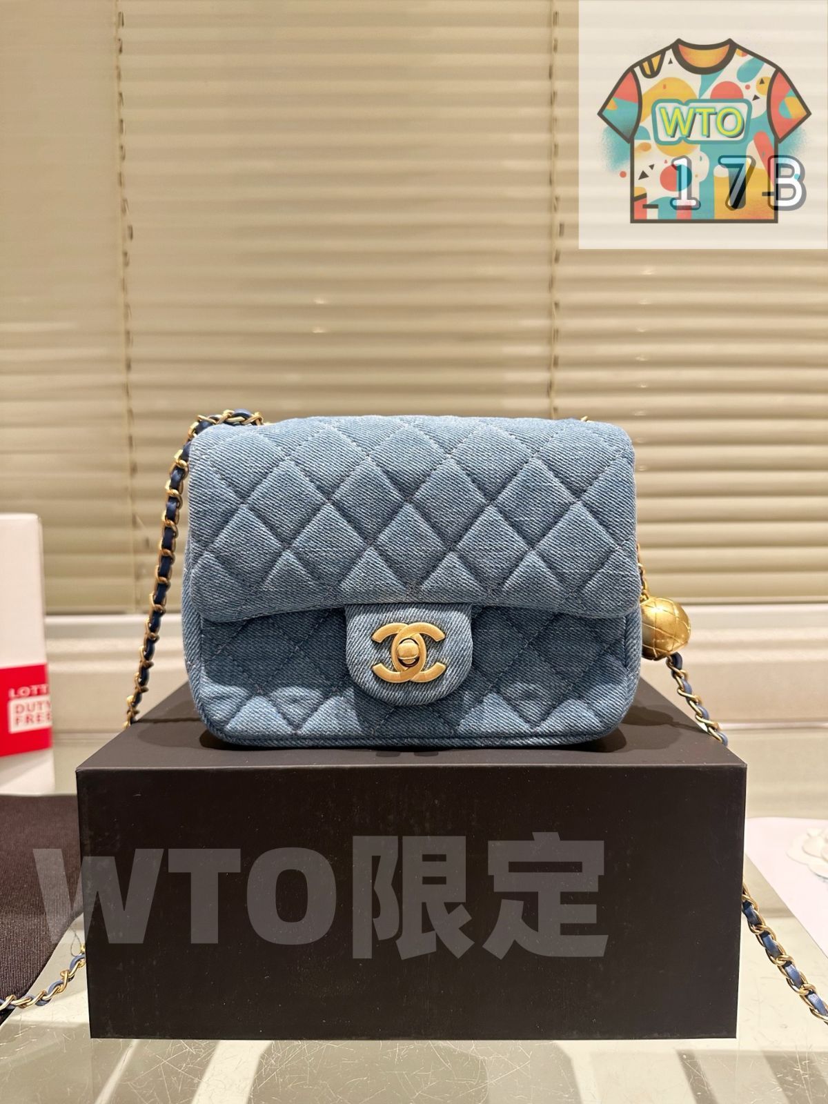  今日 Chanel Denim G Ball Quilted Flap Bag デニム ゴールドボール クォールト スモール ハンドバッグ バッグ