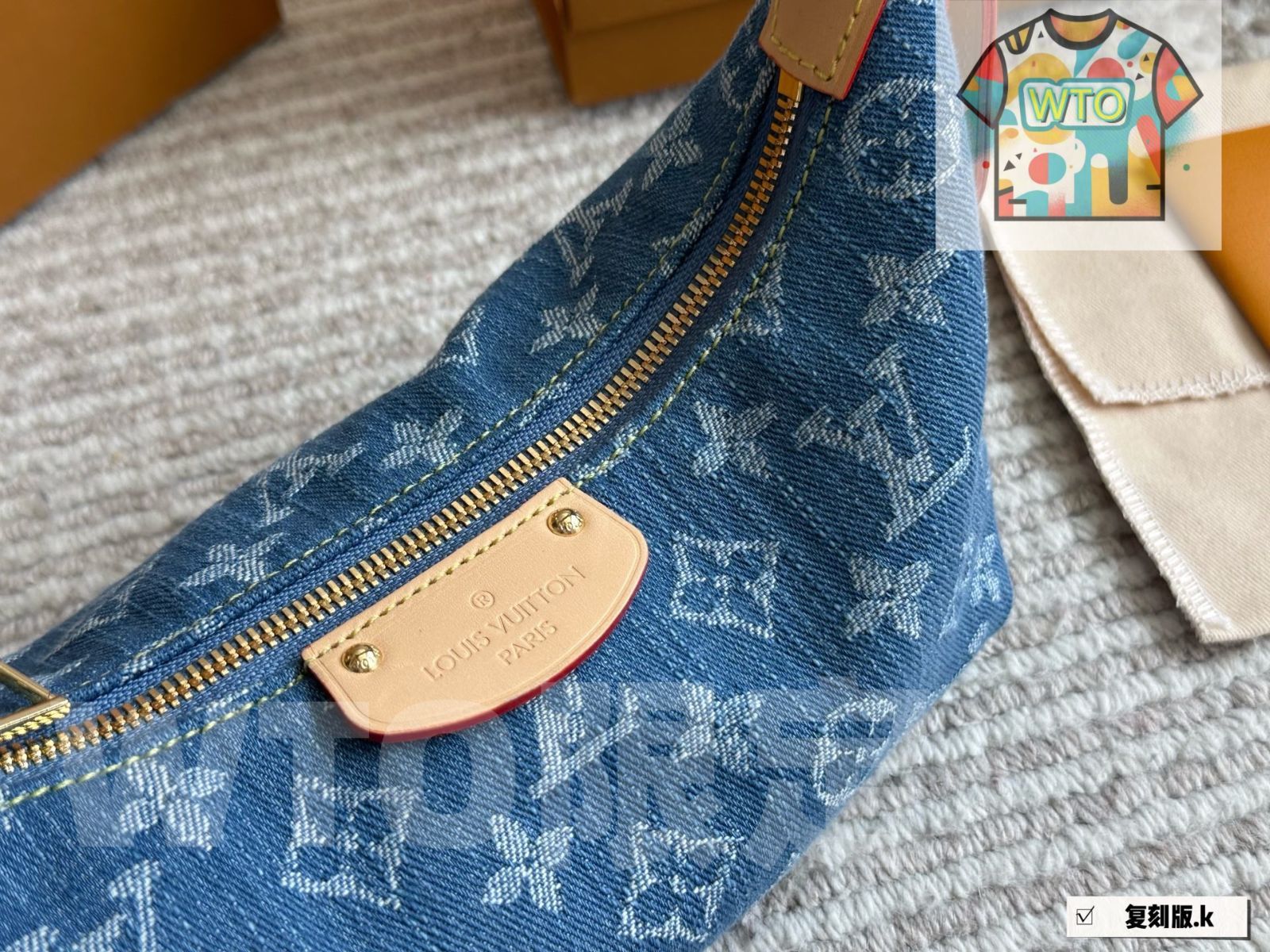 今日 L Brand Denim Underarm Bag コーデュロイ アンダーアームバッグ