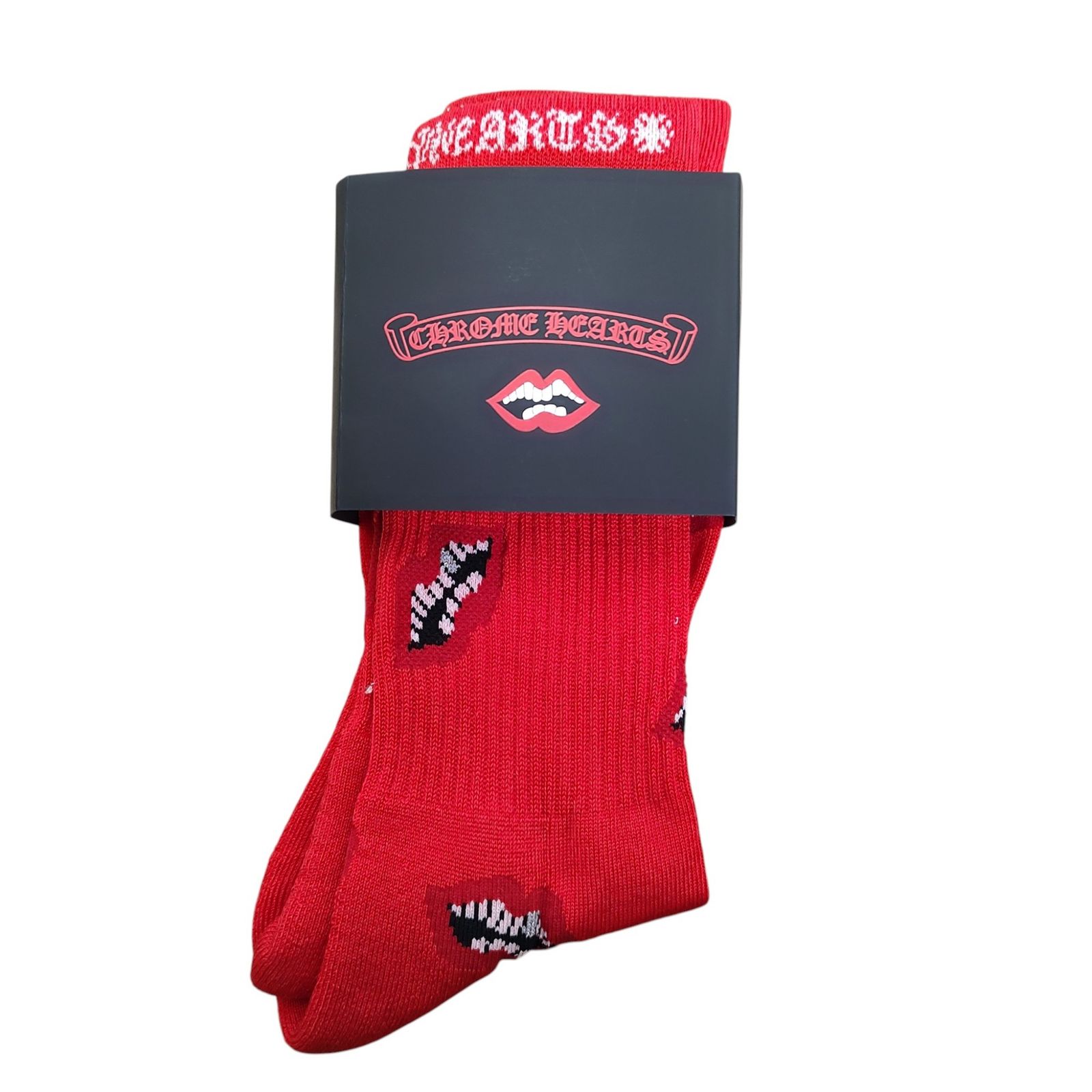 Chrome Hearts クロムハーツ ×MATTY BOY マッティボーイ チョンパー 総柄 ソックス 靴下 レッド